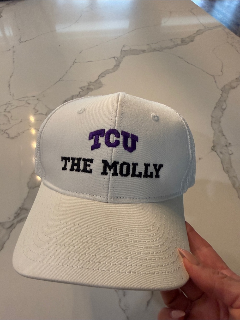 TCU 'The Molly' White Baseball Cap